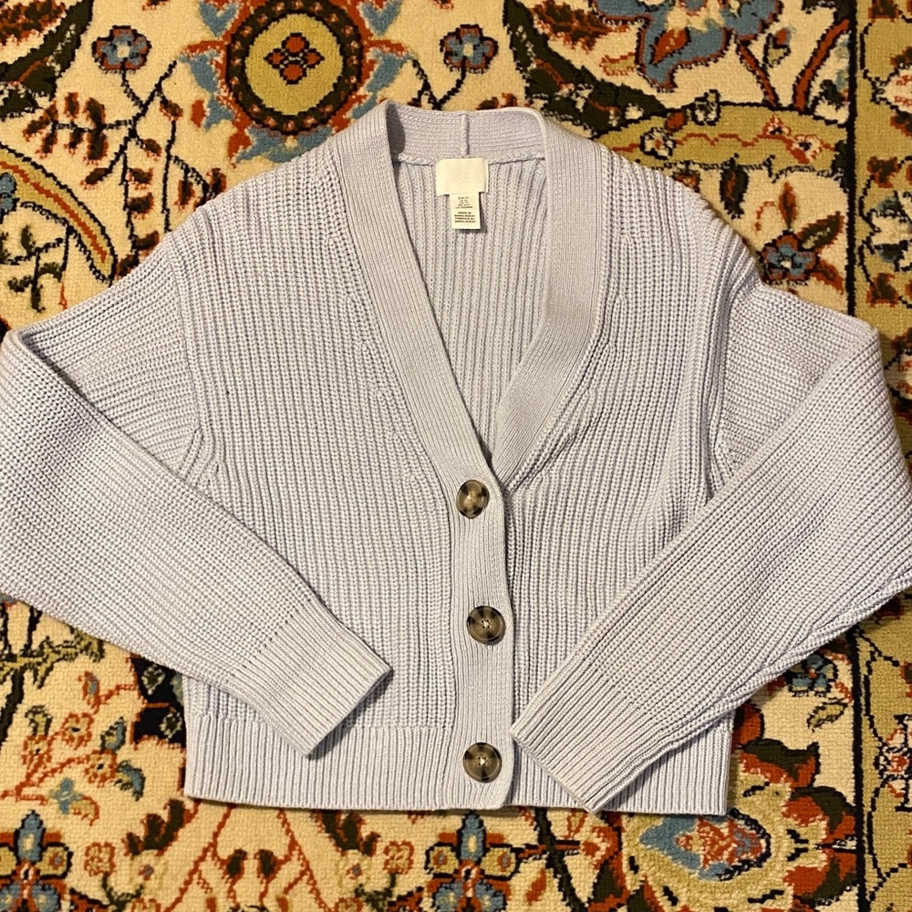 Women's Light Blue Cardigan Sweater